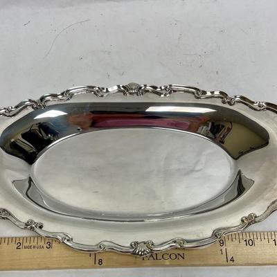 Oval Silver Plate Dish