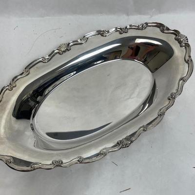 Oval Silver Plate Dish
