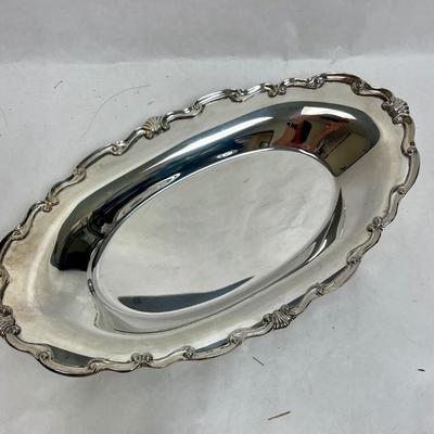 Oval Silver Plate Dish