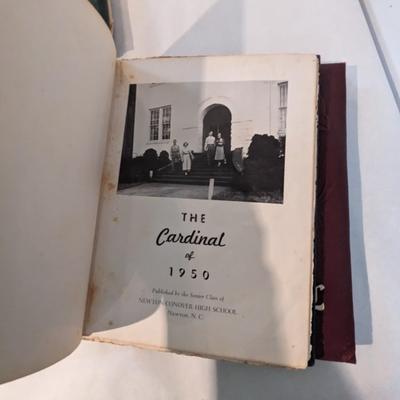 1940's 1950's The Cardinal Yearbooks Newton NC