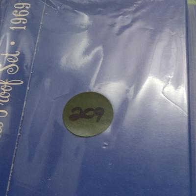 Set of Two 1969 U. S. Mint Proof Coin Set (#209)