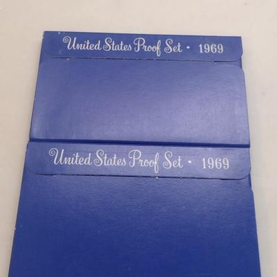 Set of Two 1969 U. S. Mint Proof Coin Set (#211)