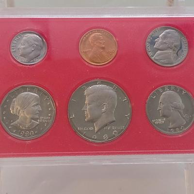 Set of Five 1980 U. S. Mint Proof Coin Sets (#219)