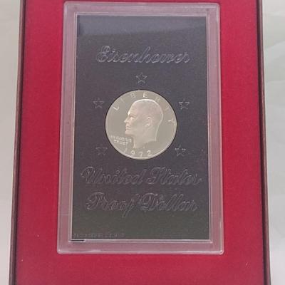 1972 U. S. Mint Eisenhower Proof Coin Brown Box (#221)