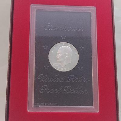 1971 U. S. Mint Eisenhower Proof Coin Brown Box (#225)