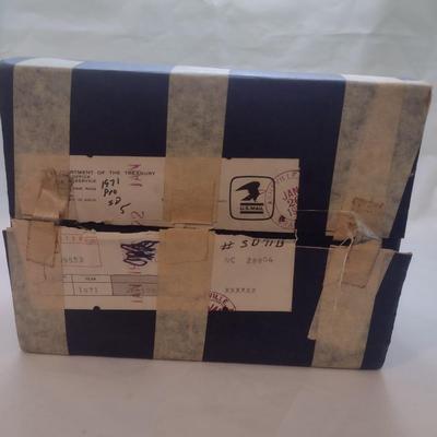 Set of Five 1971 U. S. Mint Eisenhower Proof Coin Brown Box (#228)