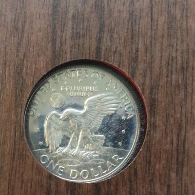 Set of Two 1973 U. S. Mint Eisenhower Proof Coin Brown Box (#233)