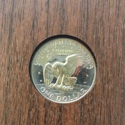 1974 U. S. Mint Eisenhower Proof Coin Brown Box (#235)