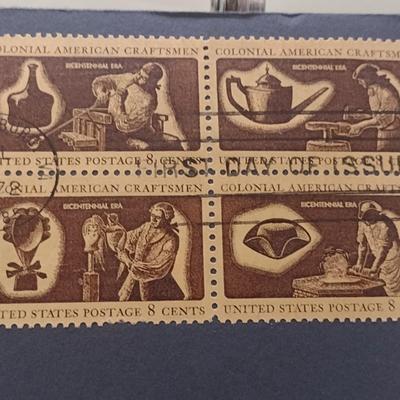 1972 U. S. Mint American Revolution Bicentennial Commemorative Medal and First Issue Stamp (#242)