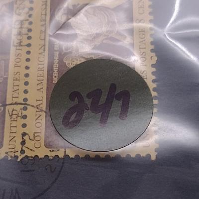 1972 U. S. Mint American Revolution Bicentennial Commemorative Medal and First Issue Stamp (#247)