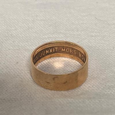 10K 'Virtus Junxit Mors Non Separabit' Masonic Ring and More w/ Sterling (BBC-DZ)