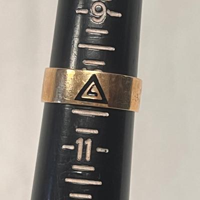 10K 'Virtus Junxit Mors Non Separabit' Masonic Ring and More w/ Sterling (BBC-DZ)