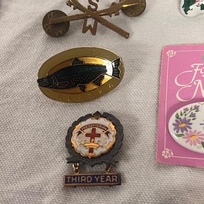 Assortment of Patches, Pins, and More (BBC-DZ)