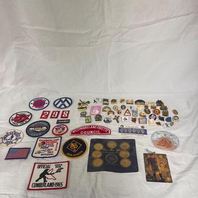 Assortment of Patches, Pins, and More (BBC-DZ)