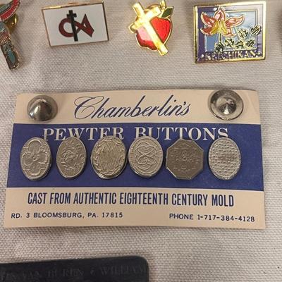 Assortment of Patches, Pins, and More (BBC-DZ)