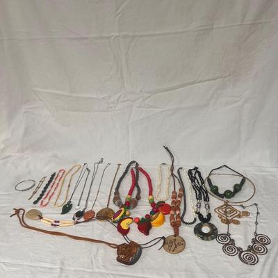 Wooden Fruit Necklace and Other Eclectic Jewelry (BBC-DZ)