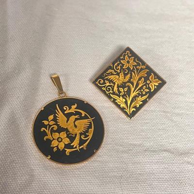 Gold Plated NZ Paua Brooch and Much More (BBC-DZ)