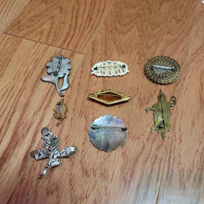 Gold Plated NZ Paua Brooch and Much More (BBC-DZ)