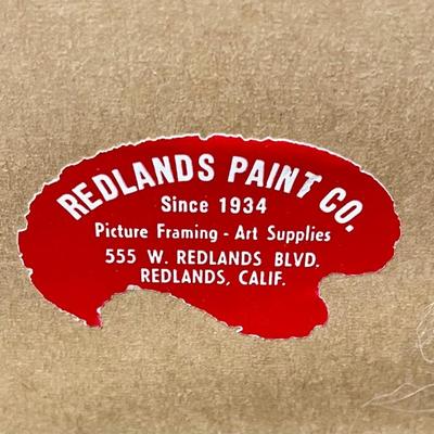 Framed Art Mule Deer Pen and Ink Drawing