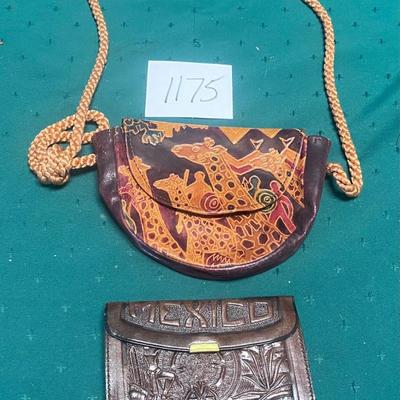 Leather purse and Billfold