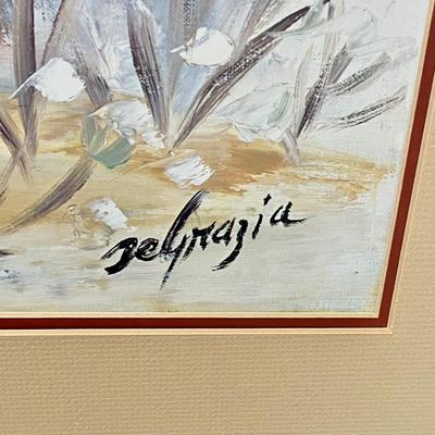 DeGrazia Painting: Pima Indians Picking Cotton