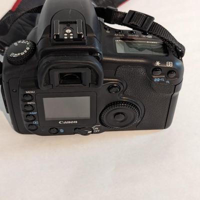 Canon Camera With EF-S 18-55mm Lens With Case