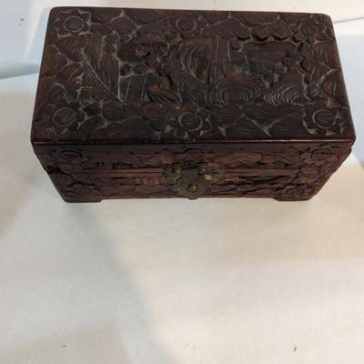 Variety Of Wooden Boxes Vintage Made In Switzerland Swiss Music Box Playing Cards Box & Jewelry Box
