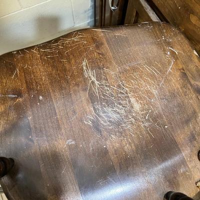 3 Oak Captain's Barrel back bar stools