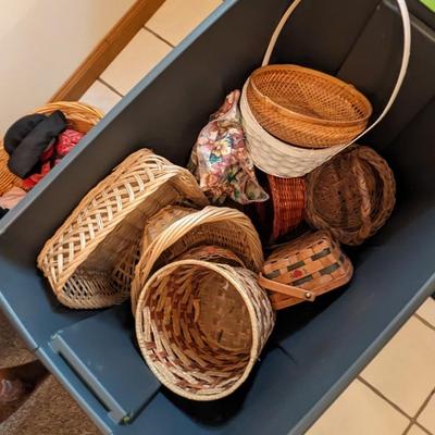 Assortment Of Wicker Baskets