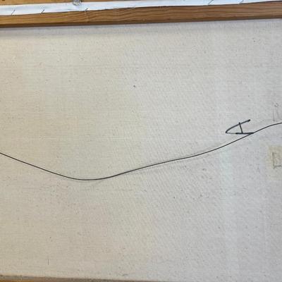 Scott oil Large Painting in Gilt frame