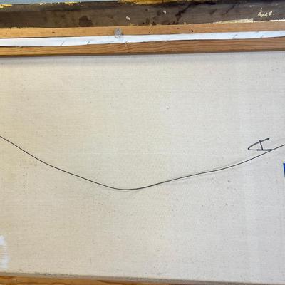Scott oil Large Painting in Gilt frame