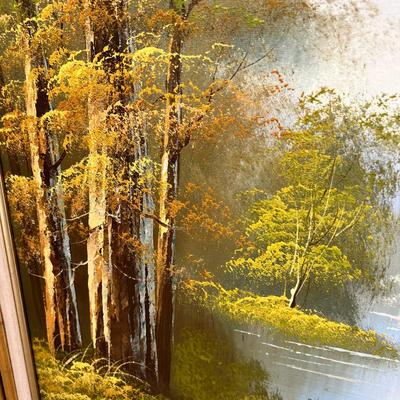 Scott oil Large Painting in Gilt frame