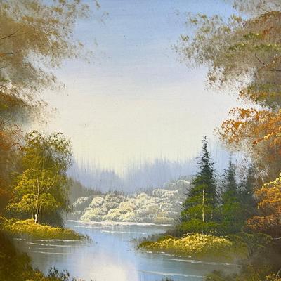 Scott oil Large Painting in Gilt frame