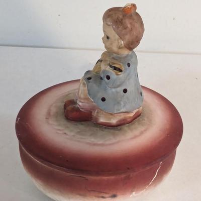 Vintage M.B. Daniels & Co Porcelain Trinket Box