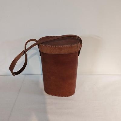 Andean Leather Coca Leaf Carrier
