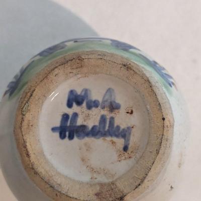 M. A. Hadley Pottery Mini Cow Creamer & Pig Sugar Bowl