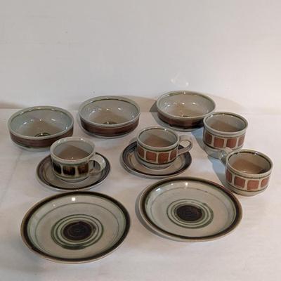 Iron Mountain Stoneware Whispering Pines Dishes