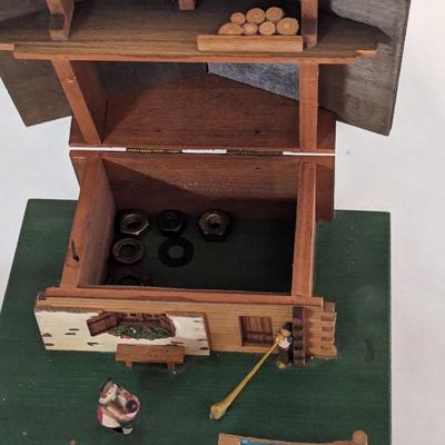 Vintage Swiss Cottage Music Box