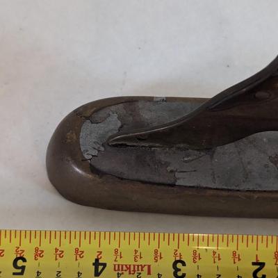 Pair Of Antique Vintage Victorian Brass Mantle Ladies Shoes