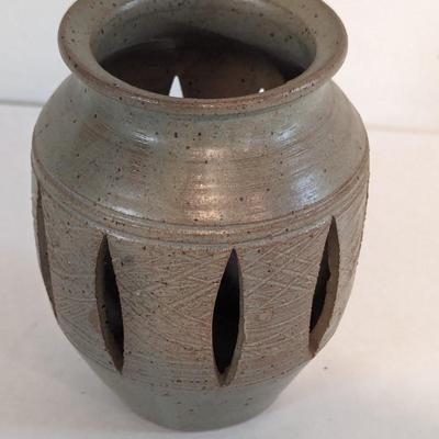 Signed Pottery Vase