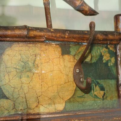 TRACY PORTER DESIGN HALL ENTRY STAND W/ MIRROR AND SHELVES