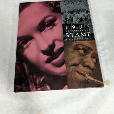 1995 Commemorative Stamp Collection Book Hardcover With USPS Stamps