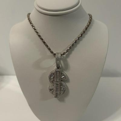 NEW 24"STERLING SILVER CHAIN 2.8MM 16 GRAMS @ Sterling Silver $$Pendant $$ 85.00
