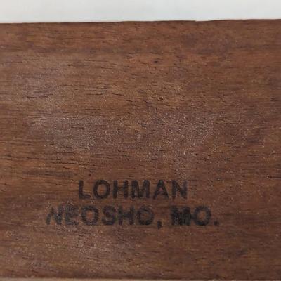 Vintage LOHMAN Wood Turkey Call Model 870 Box w/ Dual Chambers, Neosho Missouri