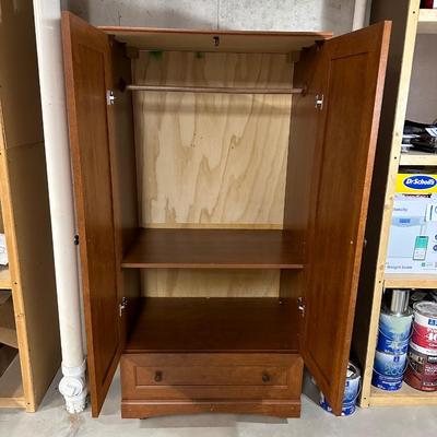 WARDROBE CLOSET/BEDROOM ARMOIRE WITH DRAWER
