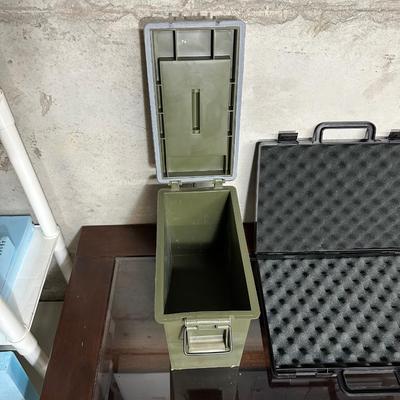 AMMO BOX AND PISTOL CARRY CASE