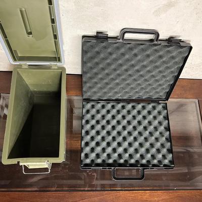 AMMO BOX AND PISTOL CARRY CASE