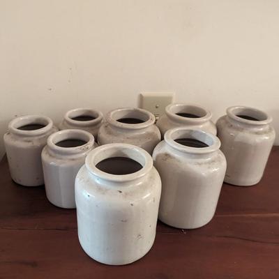 Set Of Stoneware Jars