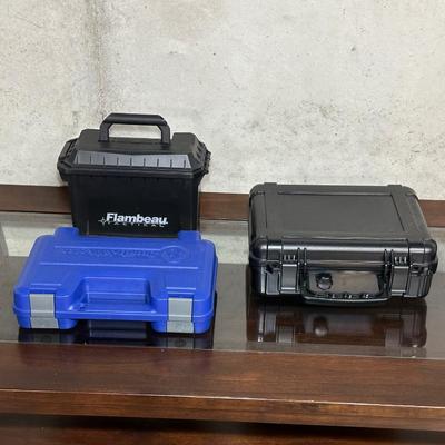 AMMO BOX AND GUN CASES