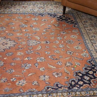 ORIENTAL RUG. 9' BY 13' WOOL